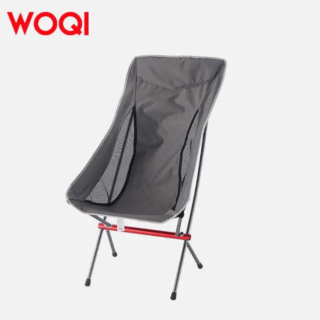 كرسي تخييم مع وسائد ومسند ظهر عالي قابل . WOQI Wholesale Custom Folding High Back Cushion