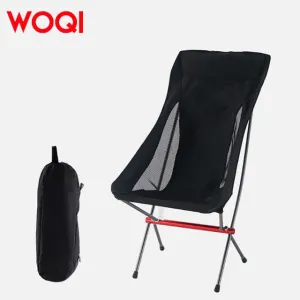 كرسي تخييم مع وسائد ومسند ظهر عالي قابل . WOQI Wholesale Custom Folding High Back Cushion