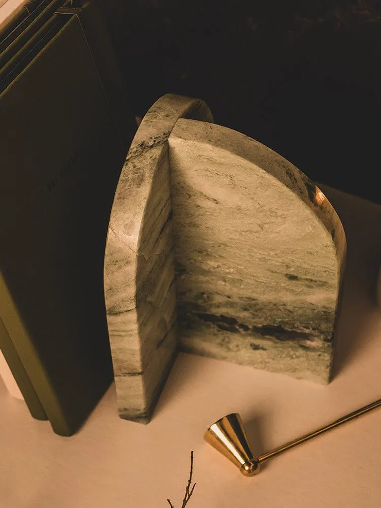 Amalfi Bookends Jade Green Marble
