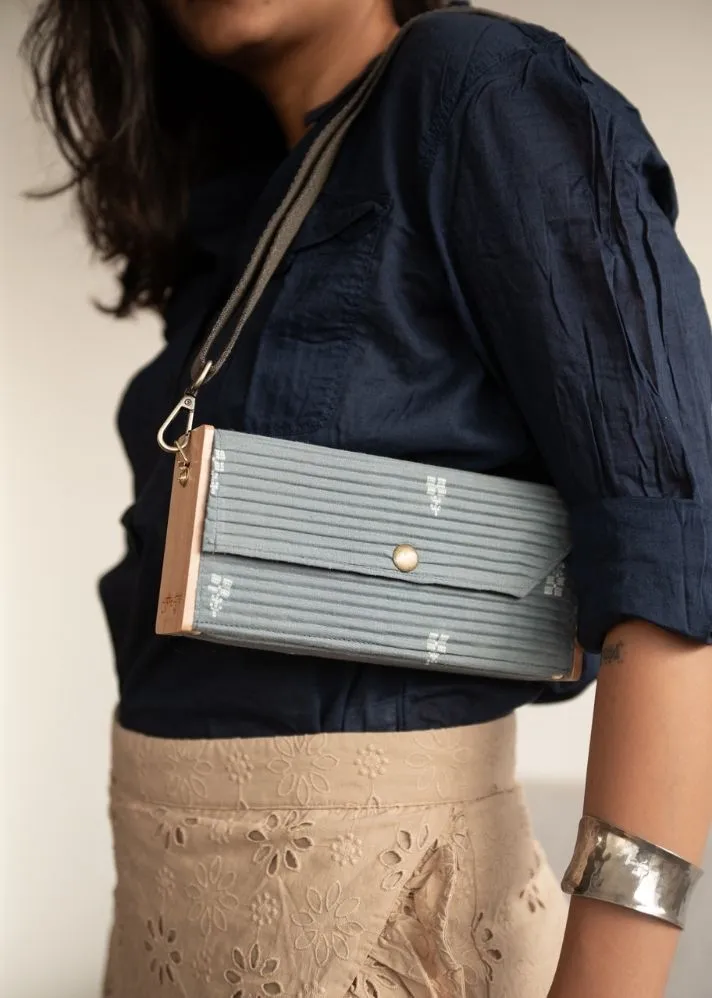 Ash Gray Mini Clutch- Single Sleeve