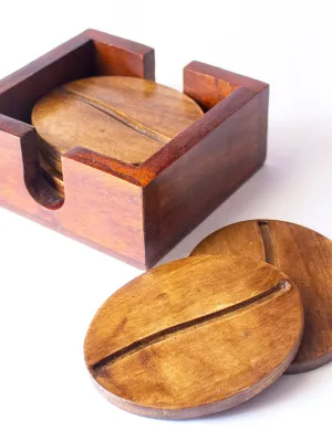 Bidasar Coasters Set Of Four Brown