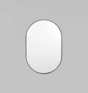 Bjorn Oval Thin Mirror | Black