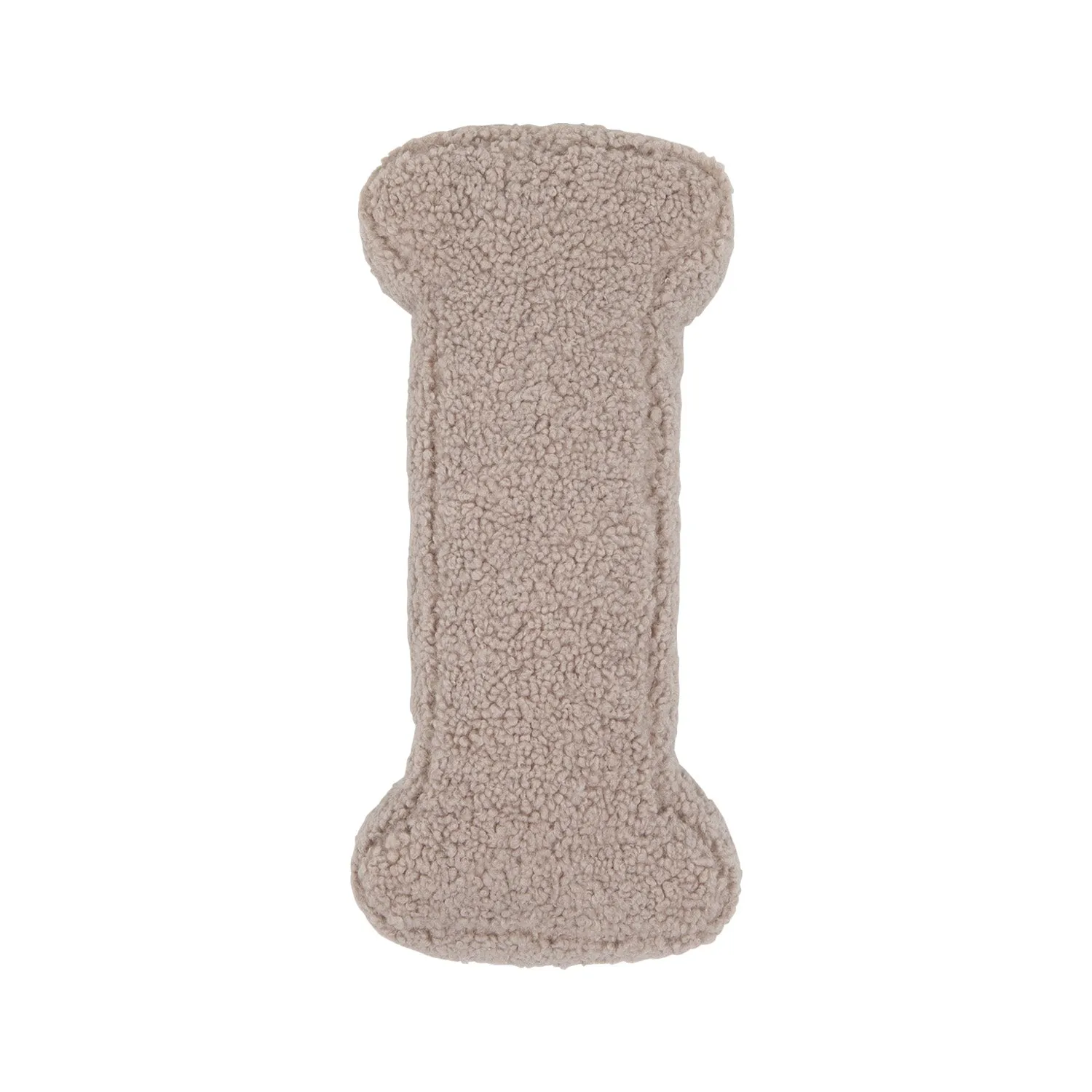 Boucle Letter Cushion I Mocha| Teddy Letter Cushion Mocha