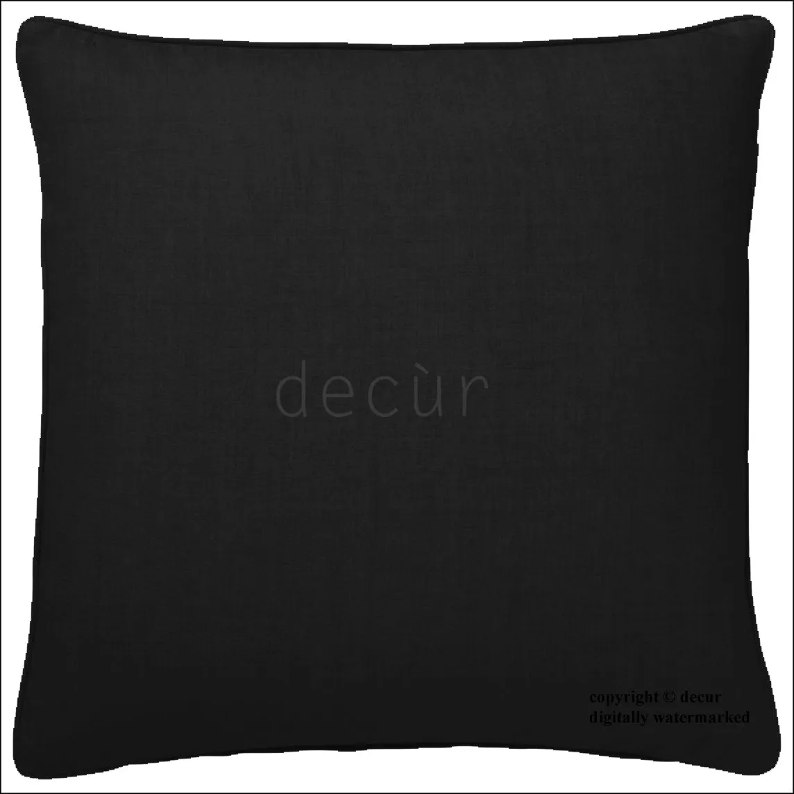 Canterbury Linen Cushion - Ebony