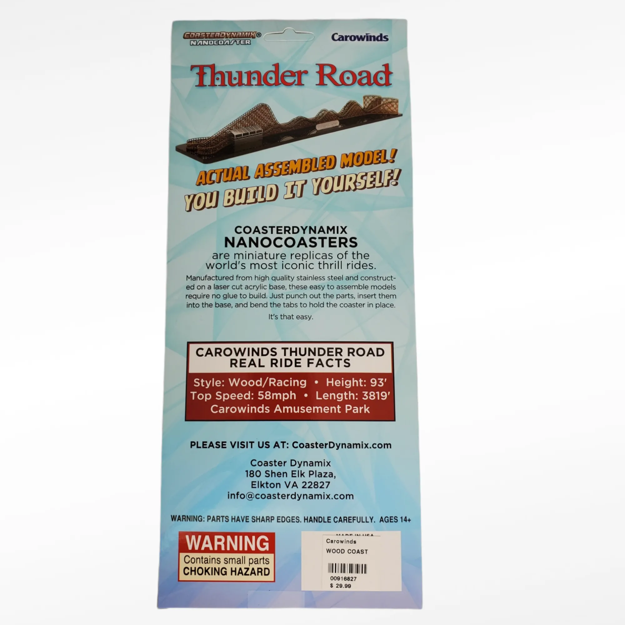 Carowinds Thunder Road NanoCoaster