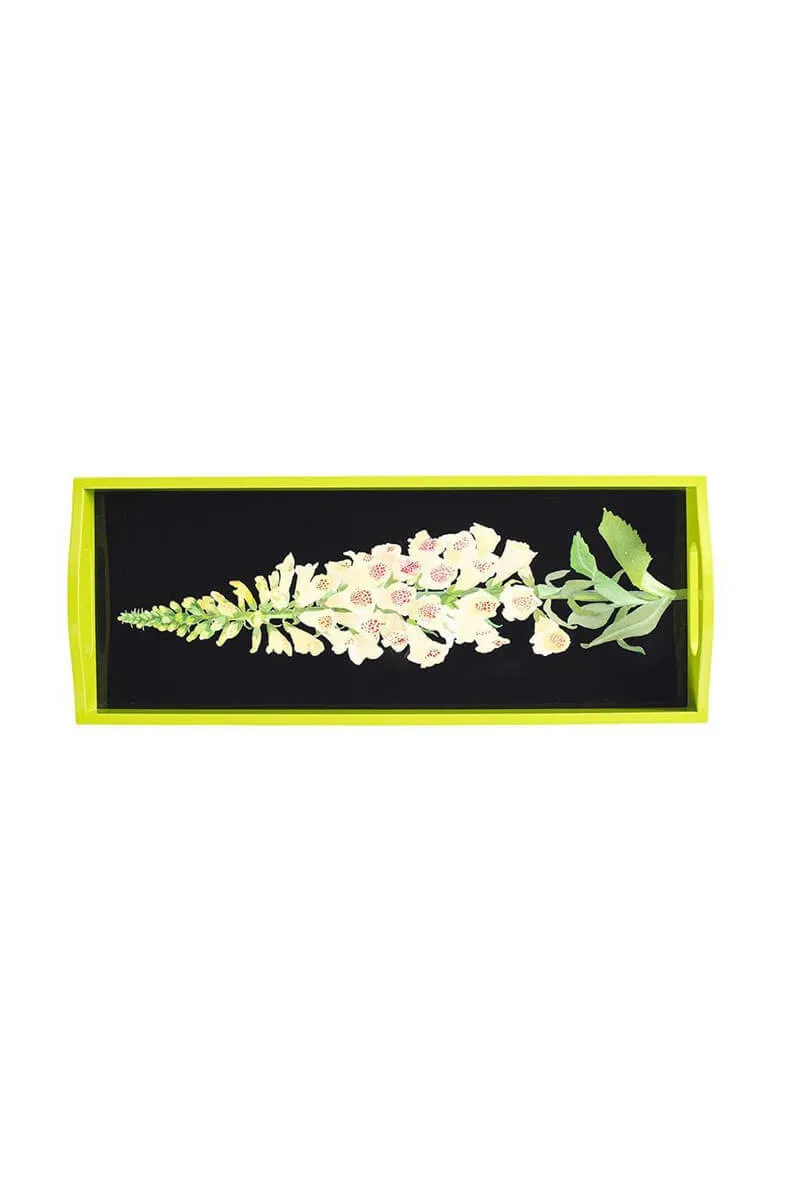 Caspari Yellow Foxglove Tray