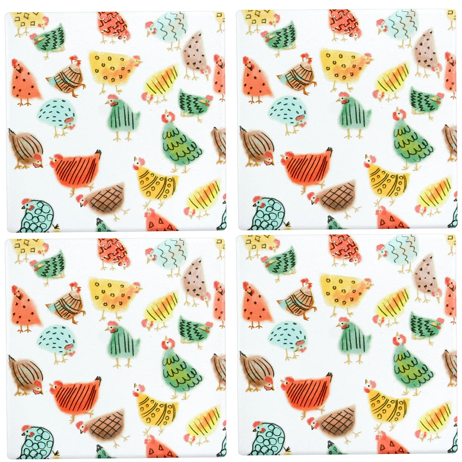 Chickens Coasters