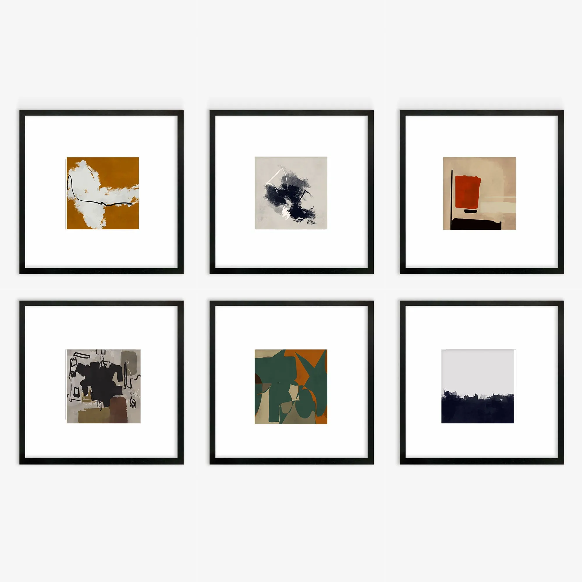 Chronological Abstraction Gallery Wall Art