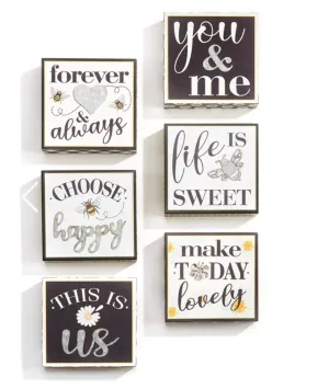 Desk/Wall Block w/Sentiment