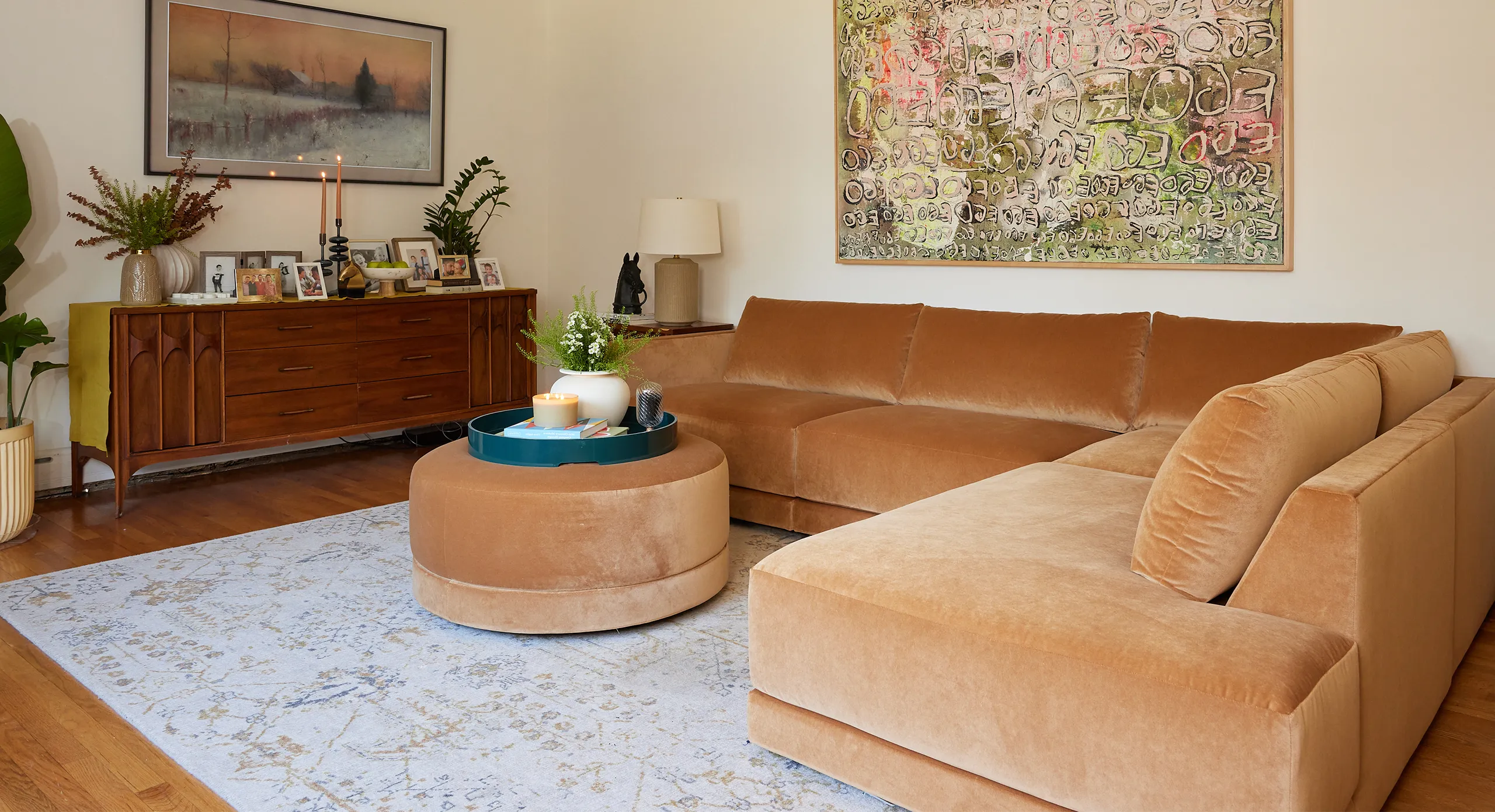 Eva Small Sectional with Bumper
