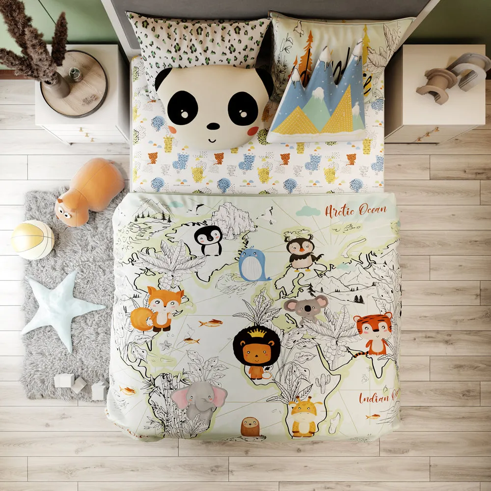 Fancy Fluff Kids 6 Pc Full Bed Set   Animal Planet - Single/ Double