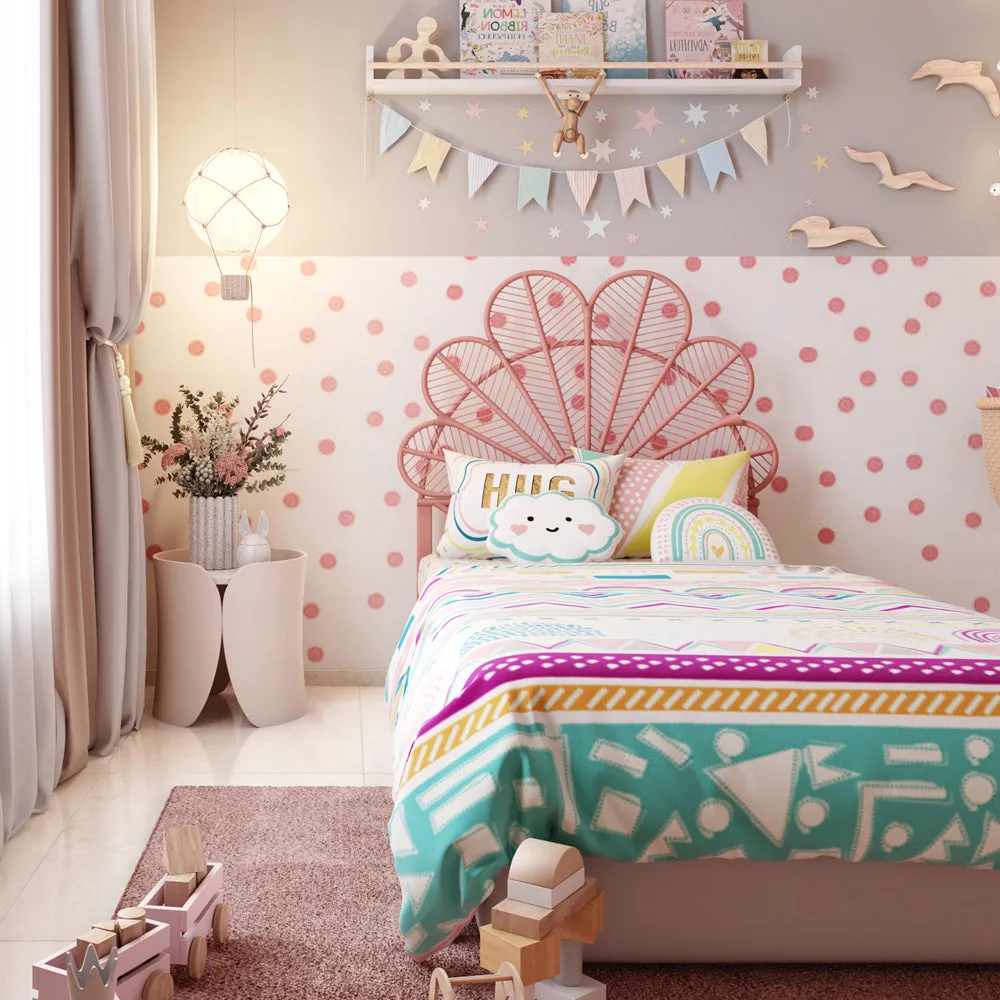Fancy Fluff Kids 6 Pc Single Full Bed Set   Boho Vibes