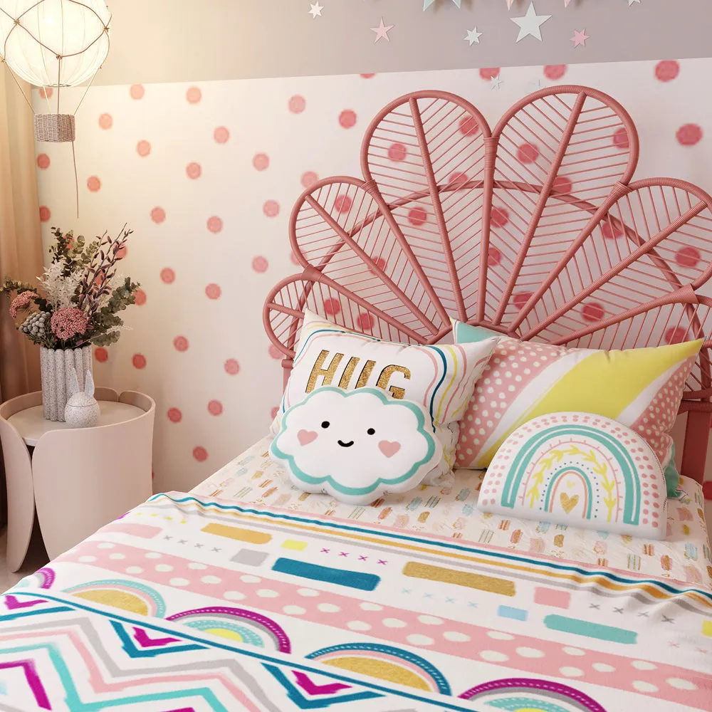 Fancy Fluff Kids 6 Pc Single Full Bed Set   Boho Vibes