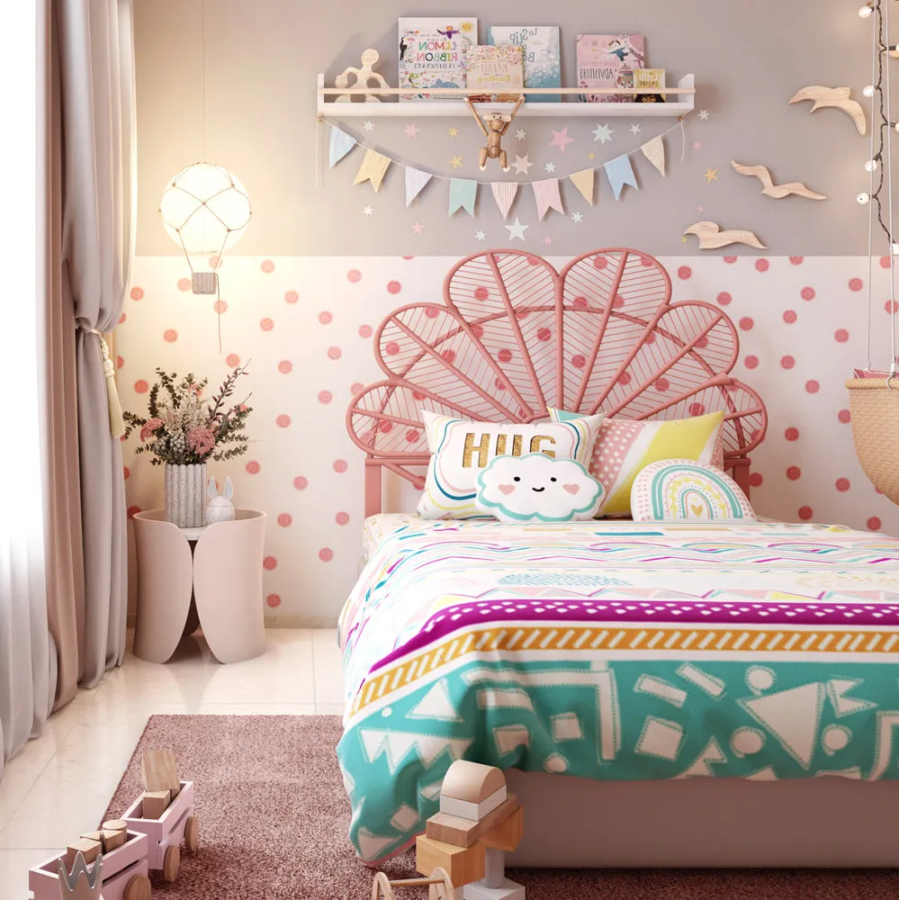 Fancy Fluff Kids 6 Pc Single Full Bed Set   Boho Vibes