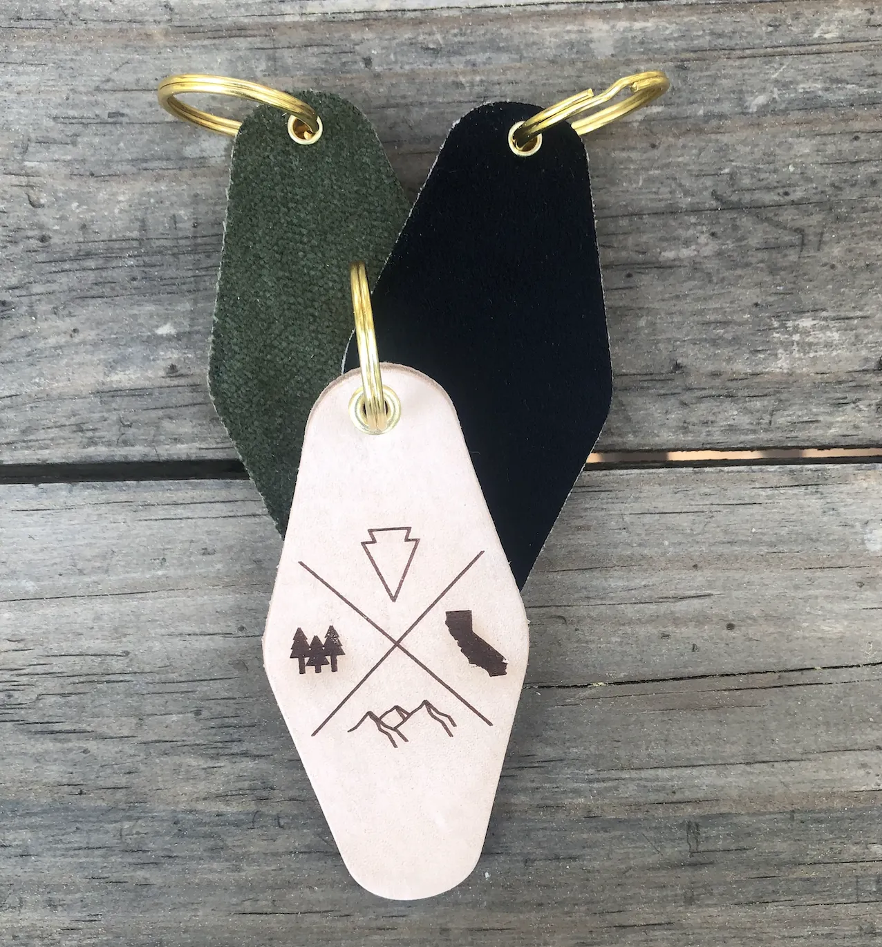 FAVORITE THINGS Leather & Velvet Keychain