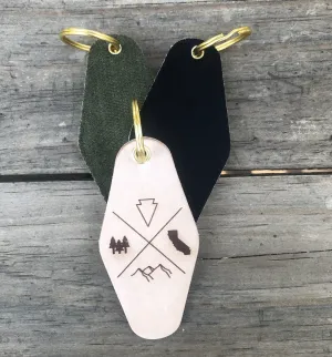 FAVORITE THINGS Leather & Velvet Keychain