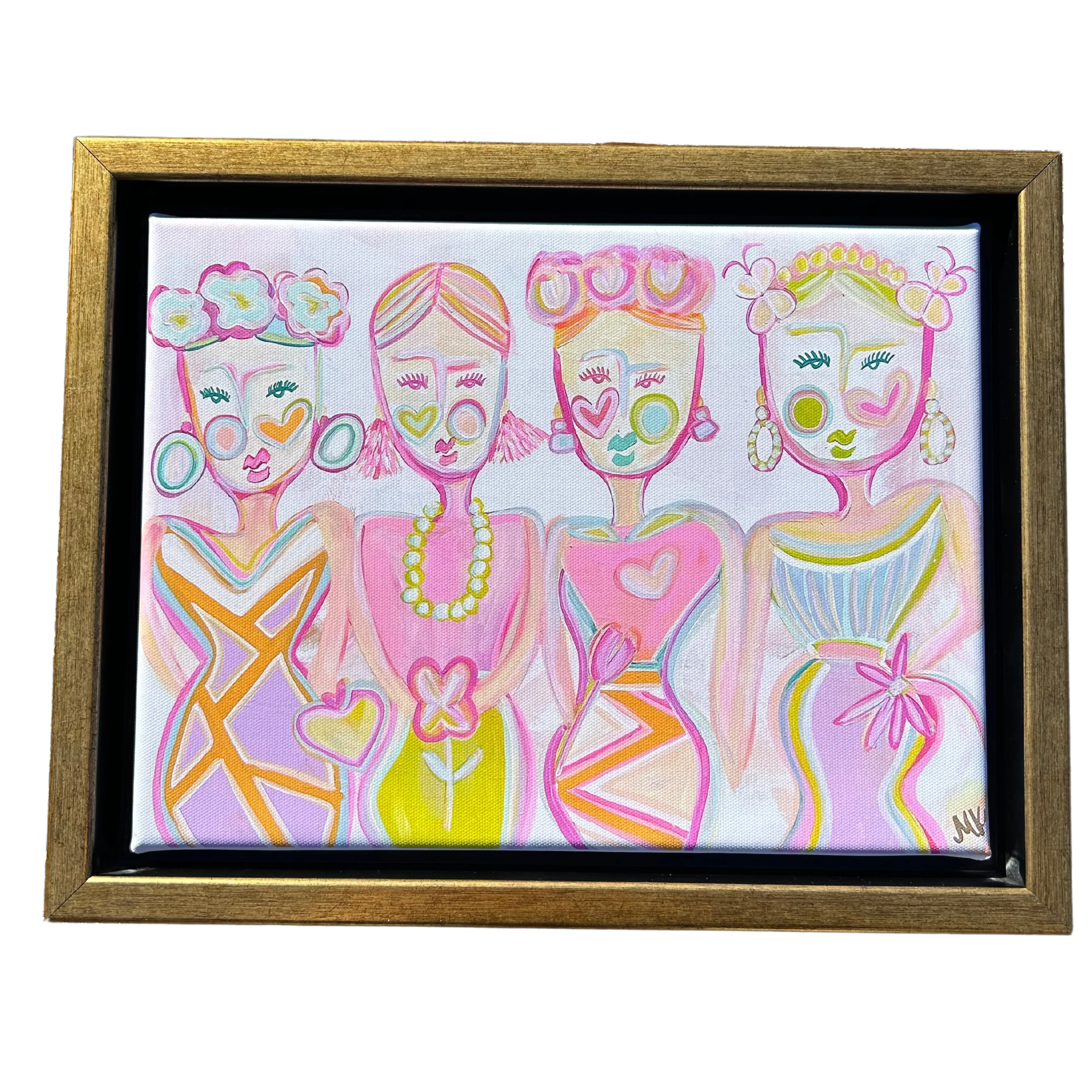 Framed Mini Sisters at Heart Proverbs 31 Lady Print