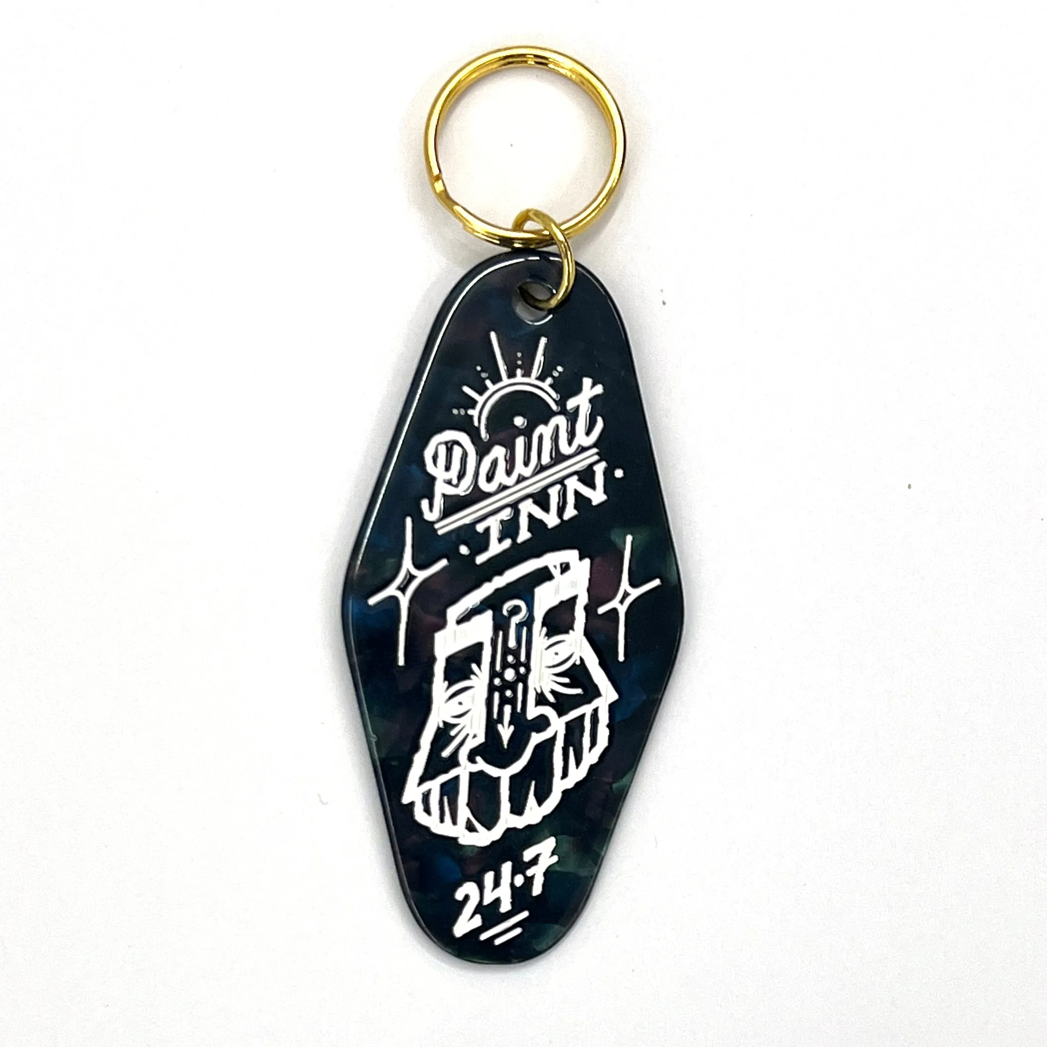 GATS - "Paint INN 24.7" keychain