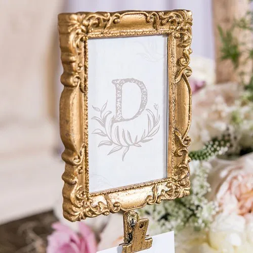 Gold Rectangular Baroque Standing Frame