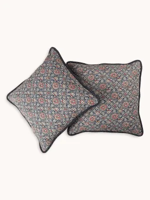 Himari Handwiven Cushions Set Of 2 Pcs Blue