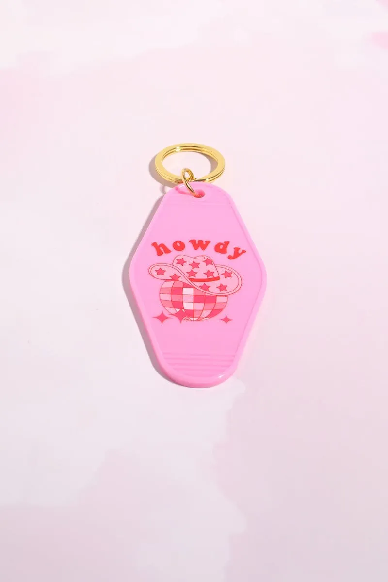 Howdy Motel Keychain