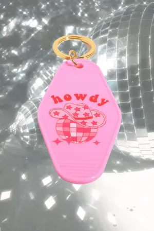 Howdy Motel Keychain