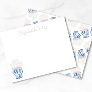 Hydrangea Ginger Jar Stationery
