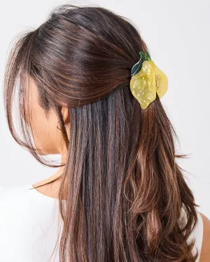Lemon Slice - Hand-Painted Claw Hair Clip - Jenny Lemons