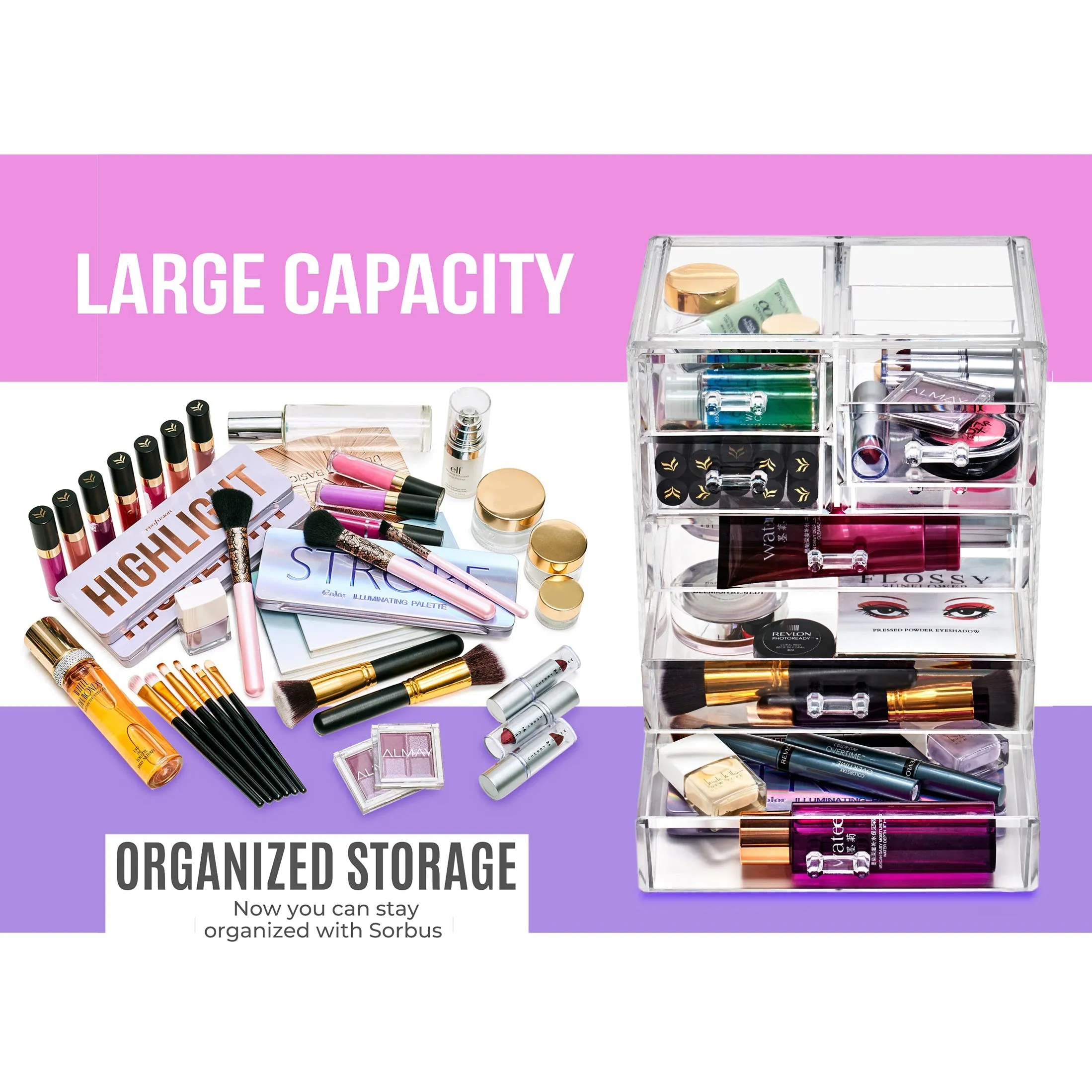 Makeup Organizer Drawer Set (7 Drawer)