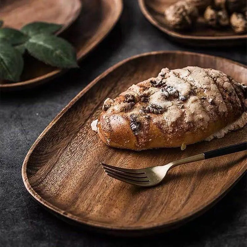 Natural Wood Irregular Tray