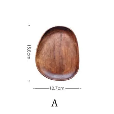 Natural Wood Irregular Tray