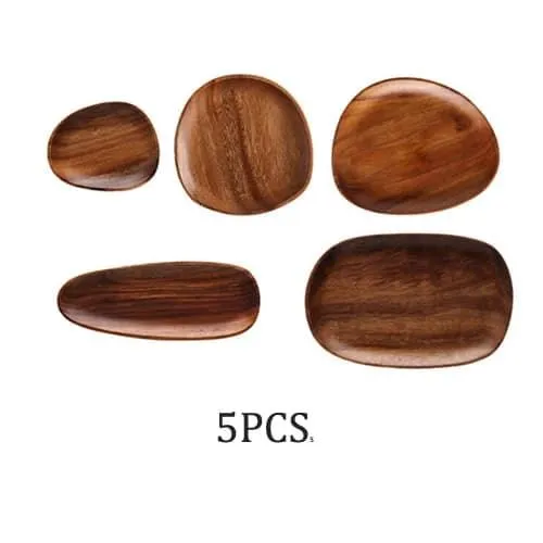 Natural Wood Irregular Tray