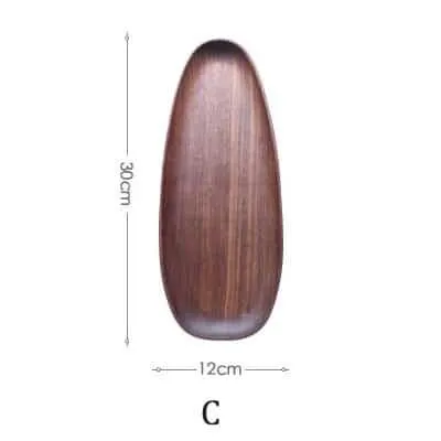Natural Wood Irregular Tray