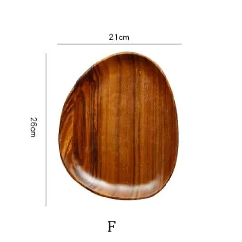 Natural Wood Irregular Tray