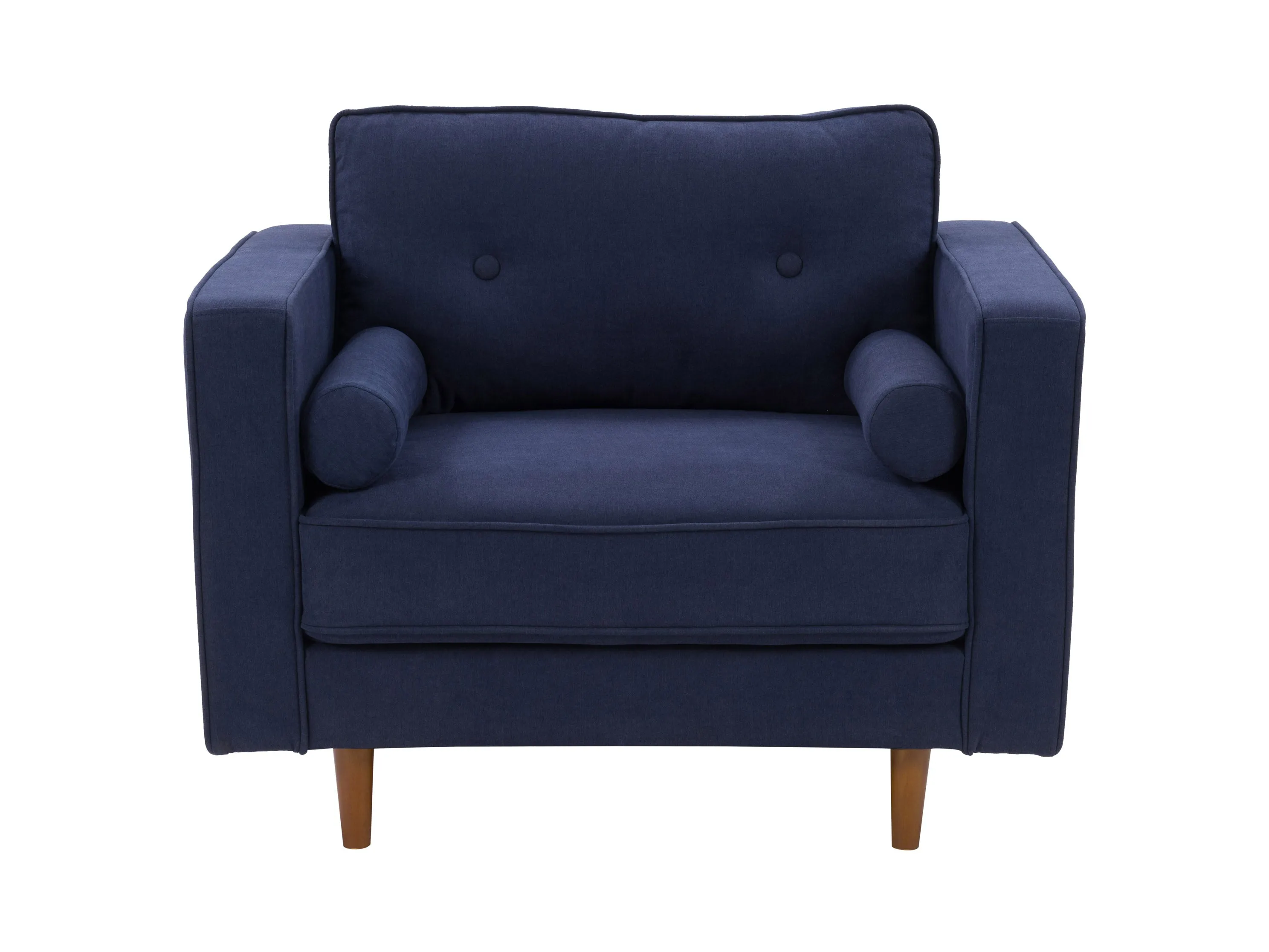 Navy Blue Sofa and Chair 2 Piece Set