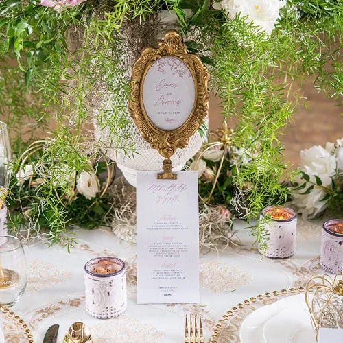 OVAL BAROQUE STANDING FRAME - GOLD