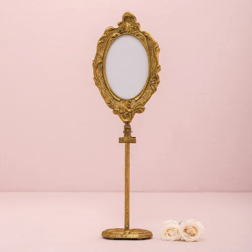 OVAL BAROQUE STANDING FRAME - GOLD