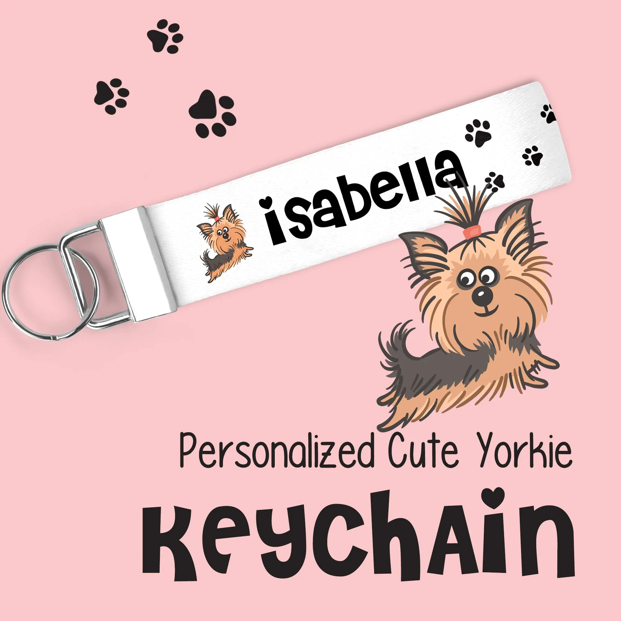 Personalized Cute Dog KeyChain