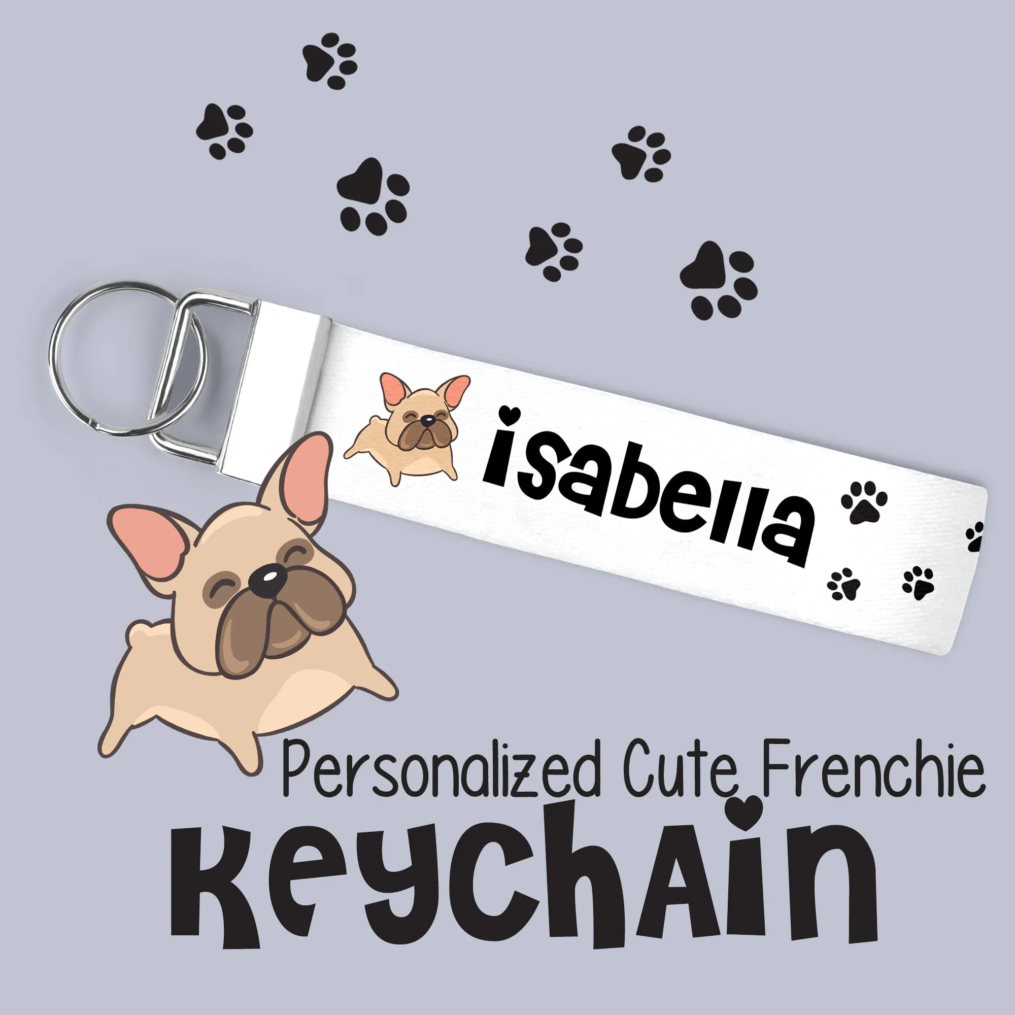 Personalized Cute Dog KeyChain