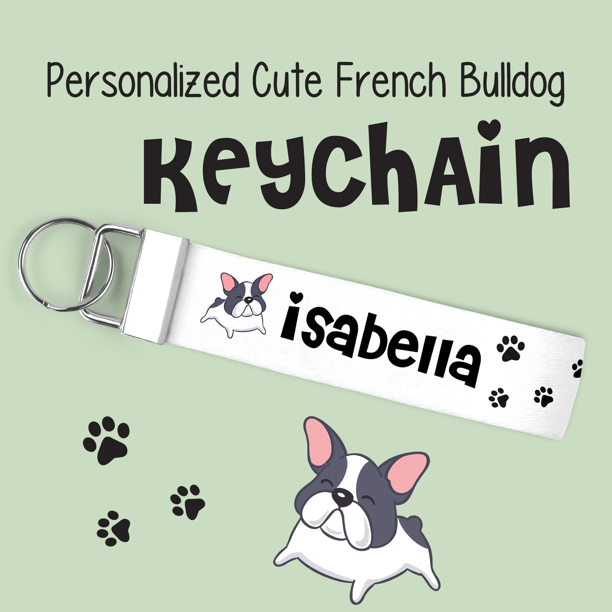 Personalized Cute Dog KeyChain