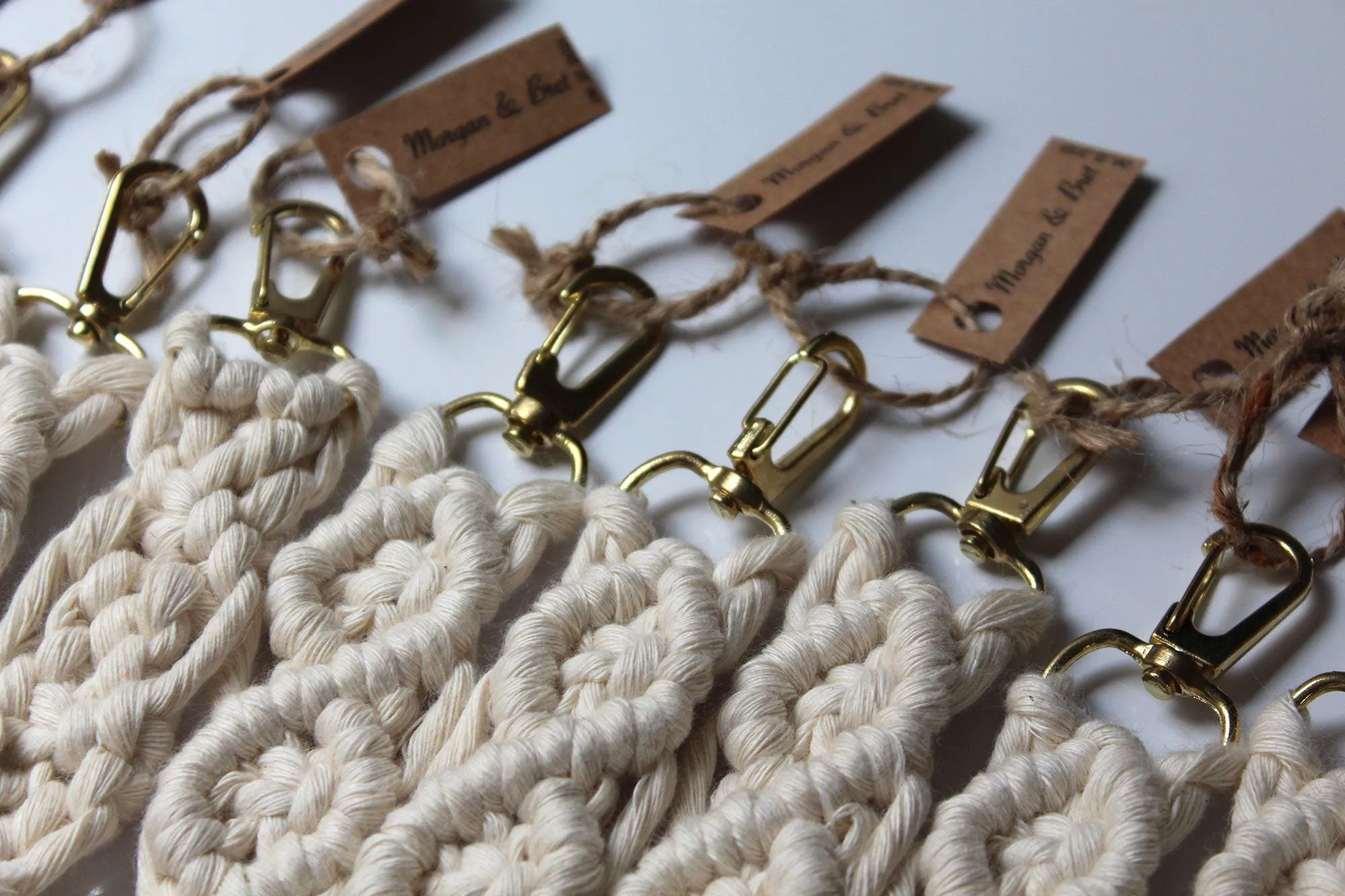 Personalized Macrame Keychains Wedding Favors, Boho Wedding Party Favors, Bridal Shower Party Bulk Gifts, Macrame Engagement Gift,