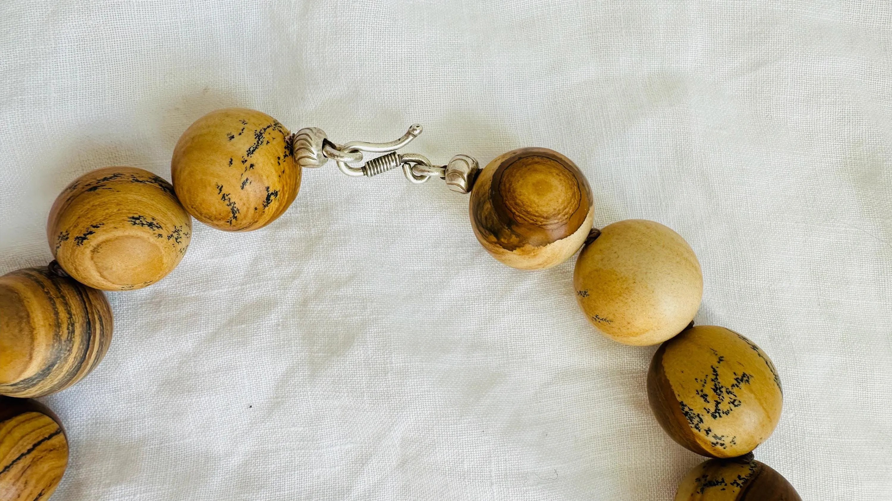 Picture Jasper and Butterfly Necklace. Sterling Silver Pendant. Handmade Designer Stone Jewelry.