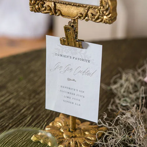 RECTANGULAR BAROQUE STANDING FRAME - GOLD