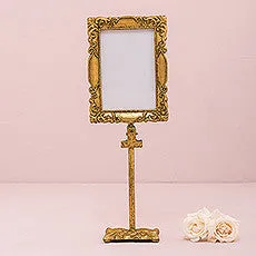 RECTANGULAR BAROQUE STANDING FRAME - GOLD