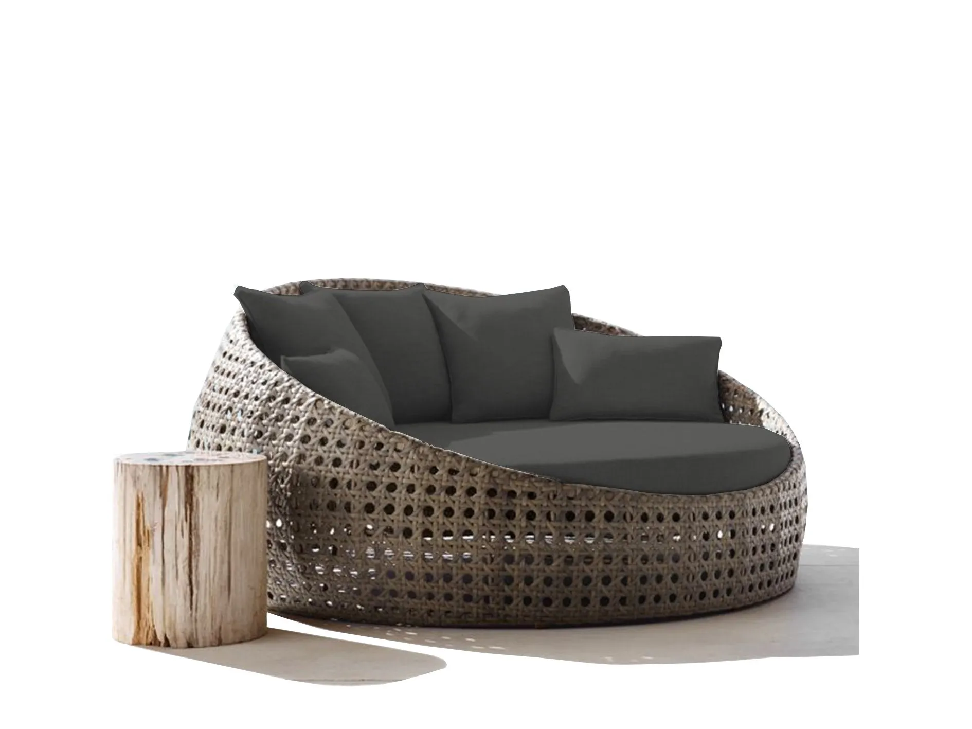 Round Outdoor Day Bed Replacement Cushions