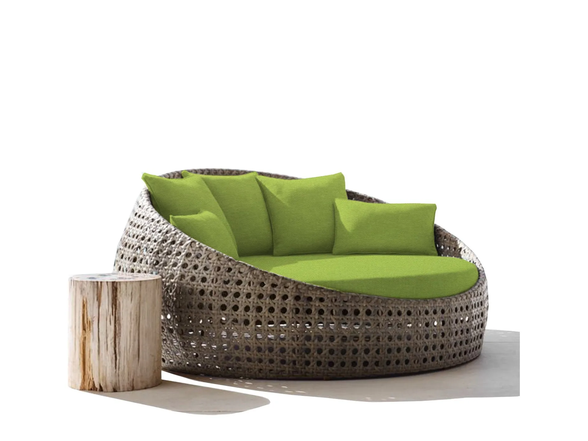 Round Outdoor Day Bed Replacement Cushions