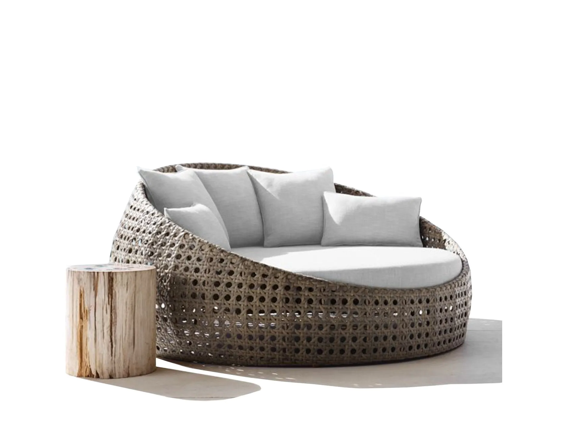Round Outdoor Day Bed Replacement Cushions