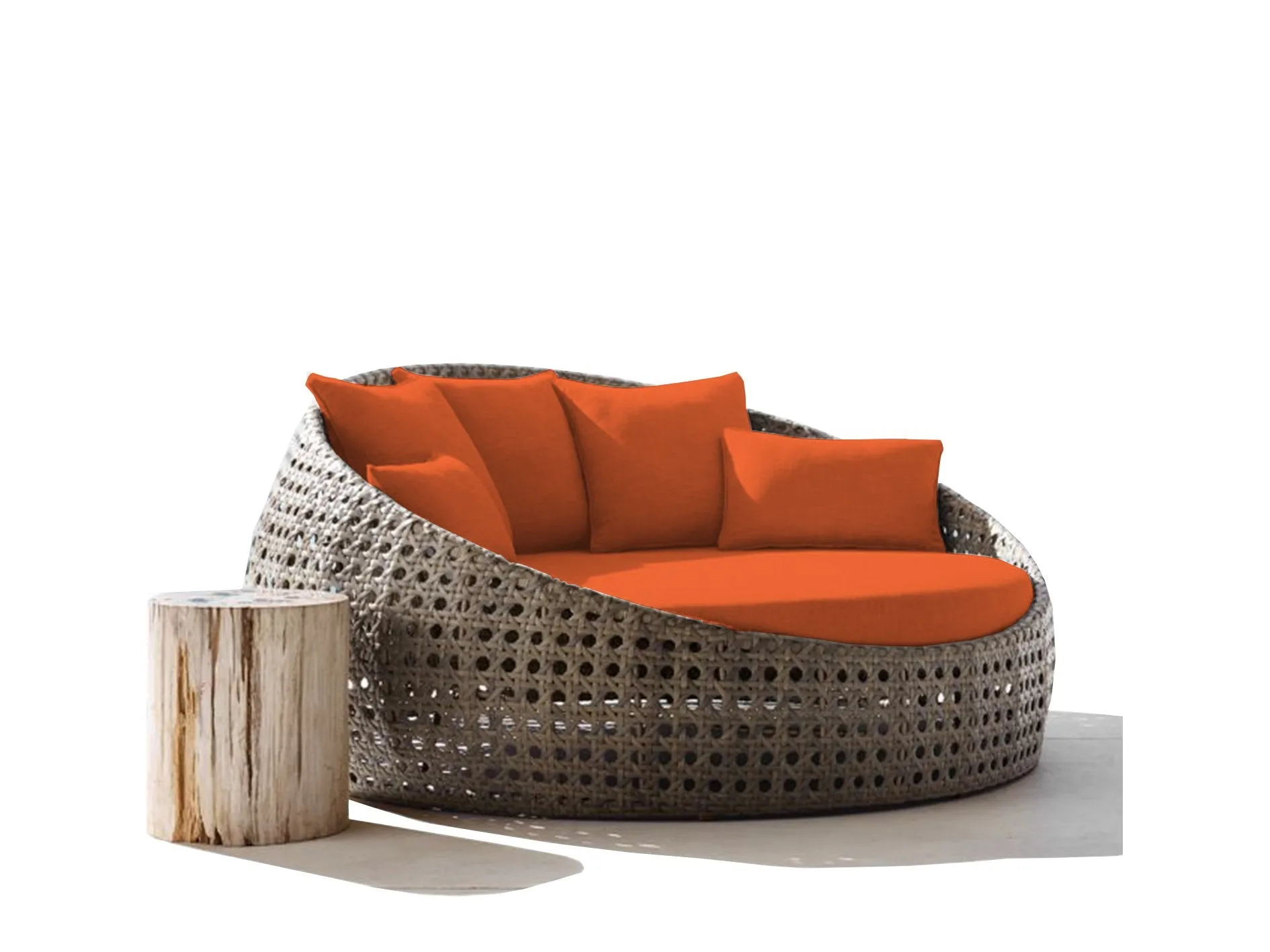 Round Outdoor Day Bed Replacement Cushions