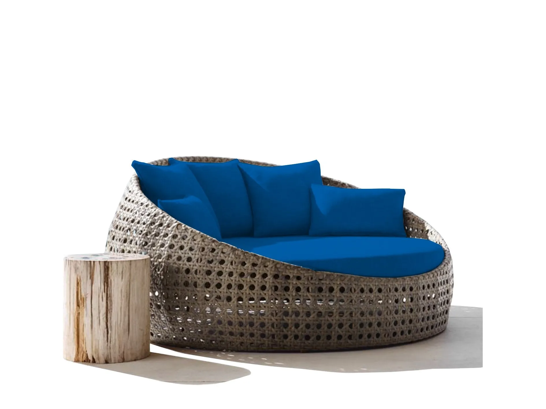 Round Outdoor Day Bed Replacement Cushions