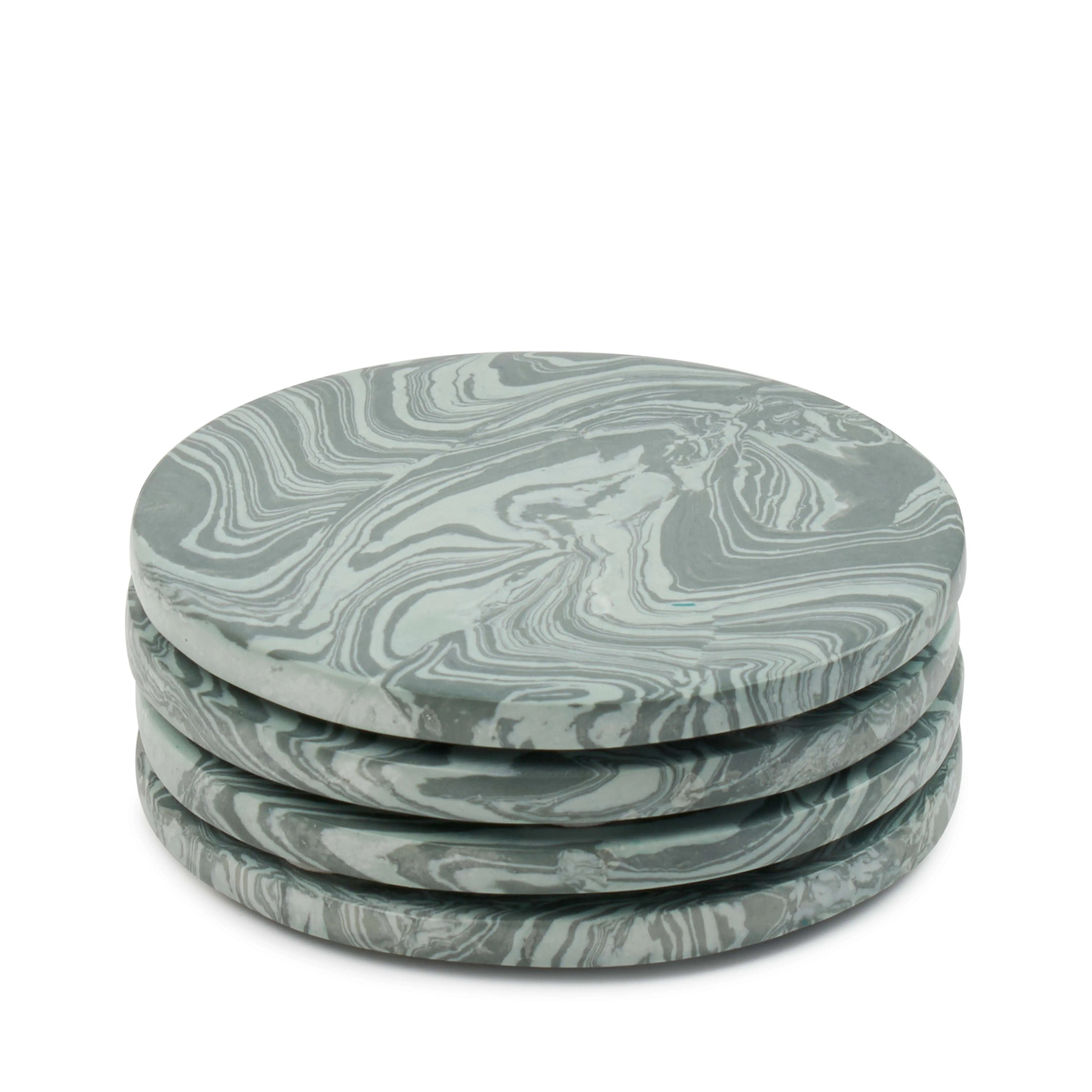 Sloan Coasters 10cm - Set of 4 - Green